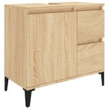 NNEVL Bathroom Cabinet Sonoma Oak 65x33x60 cm Engineered Wood