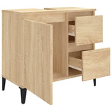 NNEVL Bathroom Cabinet Sonoma Oak 65x33x60 cm Engineered Wood
