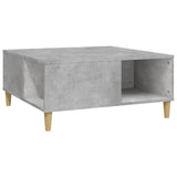 NNEVL Coffee Table Concrete Grey 80x80x36.5 cm Engineered Wood