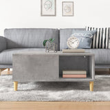 NNEVL Coffee Table Concrete Grey 80x80x36.5 cm Engineered Wood