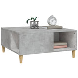 NNEVL Coffee Table Concrete Grey 80x80x36.5 cm Engineered Wood