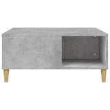 NNEVL Coffee Table Concrete Grey 80x80x36.5 cm Engineered Wood