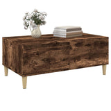 NNEVL Coffee Table Smoked Oak 90x50x36.5 cm Engineered Wood