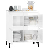 NNEVL Sideboard High Gloss White 60x35x70 cm Engineered Wood