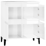 NNEVL Sideboard High Gloss White 60x35x70 cm Engineered Wood