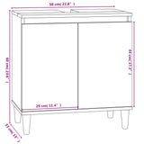 NNEVL Sink Cabinet Sonoma Oak 58x33x60 cm Engineered Wood