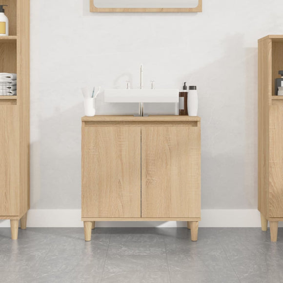 NNEVL Sink Cabinet Sonoma Oak 58x33x60 cm Engineered Wood