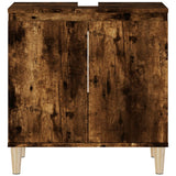 NNEVL Sink Cabinet Smoked Oak 58x33x60 cm Engineered Wood