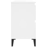 NNEVL Sink Cabinet White 80x33x60 cm Engineered Wood