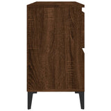 NNEVL Sink Cabinet Brown Oak 80x33x60 cm Engineered Wood