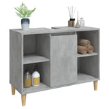NNEVL Sink Cabinet Concrete Grey 80x33x60 cm Engineered Wood