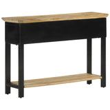 NNEVL Console Table 110x30x75 cm Solid Rough Wood Mango
