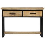 NNEVL Console Table 110x30x75 cm Solid Rough Wood Mango