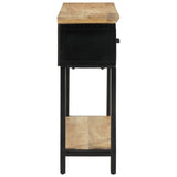 NNEVL Console Table 110x30x75 cm Solid Rough Wood Mango