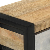 NNEVL Console Table 110x30x76 cm Solid Rough Wood Mango