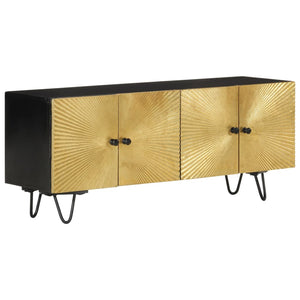 NNEVL TV Cabinet 110x30x45 cm Solid Wood Mango