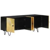 NNEVL TV Cabinet 110x30x45 cm Solid Wood Mango