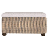 NNEVL Storage Benches 2 pcs with Grey Cushion 69 cm Cattail