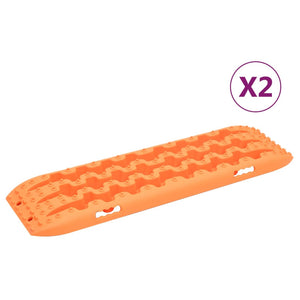 NNEVL Traction Boards 2 pcs Orange 106x30.5x7 cm Nylon