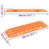 NNEVL Traction Boards 2 pcs Orange 106x30.5x7 cm Nylon