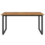 NNEVL Garden Table with U-shaped Legs 160x80x75 cm Solid Wood Acacia