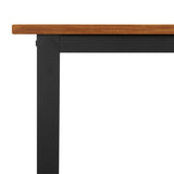 NNEVL Garden Table with U-shaped Legs 160x80x75 cm Solid Wood Acacia