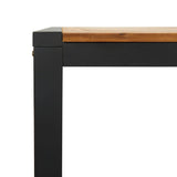 NNEVL Garden Table with U-shaped Legs 200x90x75 cm Solid Wood Acacia