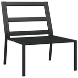 NNEVL Garden Chairs with Grey Cushions 2 pcs 60x74x79 cm Steel