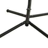 NNEVL Garden Swing Chair with Cushion Dark Grey Oxford Fabric&Steel