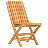 NNEVL Folding Garden Chairs 2 pcs 47x47x89 cm Solid Wood Teak
