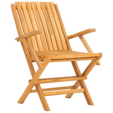 NNEVL Folding Garden Chairs 2 pcs 61x67x90 cm Solid Wood Teak