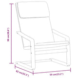 NNEVL Relaxing Chair Cream Fabric
