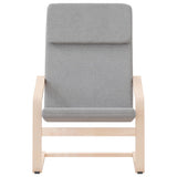 NNEVL Relaxing Chair Light Grey Fabric