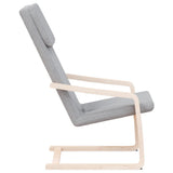 NNEVL Relaxing Chair Light Grey Fabric