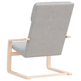 NNEVL Relaxing Chair Light Grey Fabric