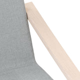 NNEVL Relaxing Chair Light Grey Fabric