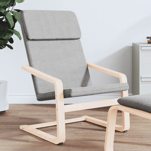 NNEVL Relaxing Chair Light Grey Fabric