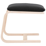 NNEVL Footstool Black 51x41x40 cm Fabric