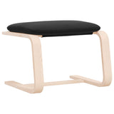 NNEVL Footstool Black 51x41x40 cm Fabric