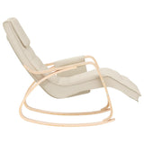 NNEVL Rocking Chair Cream Fabric
