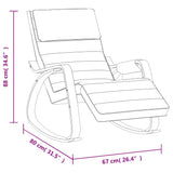 NNEVL Rocking Chair Cream Fabric