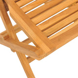 NNEVL Folding Garden Chairs 8 pcs 47x63x90 cm Solid Wood Teak