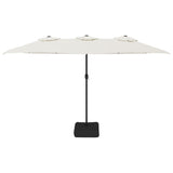 NNEVL Double-Head Parasol Sand White 449x245 cm