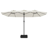 NNEVL Double-Head Parasol Sand White 449x245 cm