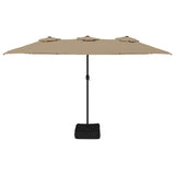 NNEVL Double-Head Parasol Taupe 449x245 cm