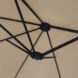NNEVL Double-Head Parasol Taupe 449x245 cm