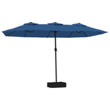 NNEVL Double-Head Parasol Azure Blue 449x245 cm