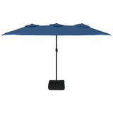 NNEVL Double-Head Parasol Azure Blue 449x245 cm