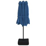 NNEVL Double-Head Parasol Azure Blue 449x245 cm