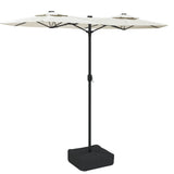 NNEVL Double-Head Parasol Sand White 316x240 cm